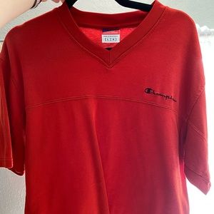 Thick champion shirt. :)